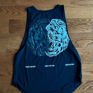 Darc Sport Black Tank with Wolves Graphic